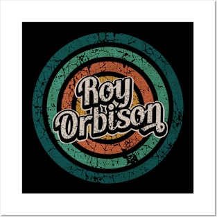 Roy Orbison // Retro Circle Crack Vintage Posters and Art